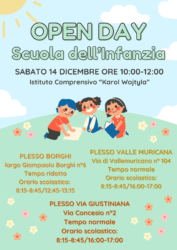 open day scuola infanzia